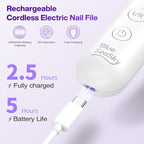 Professional Electric Nail Drill 2000mAH Portable Cordless Electric Nail File - Image 3