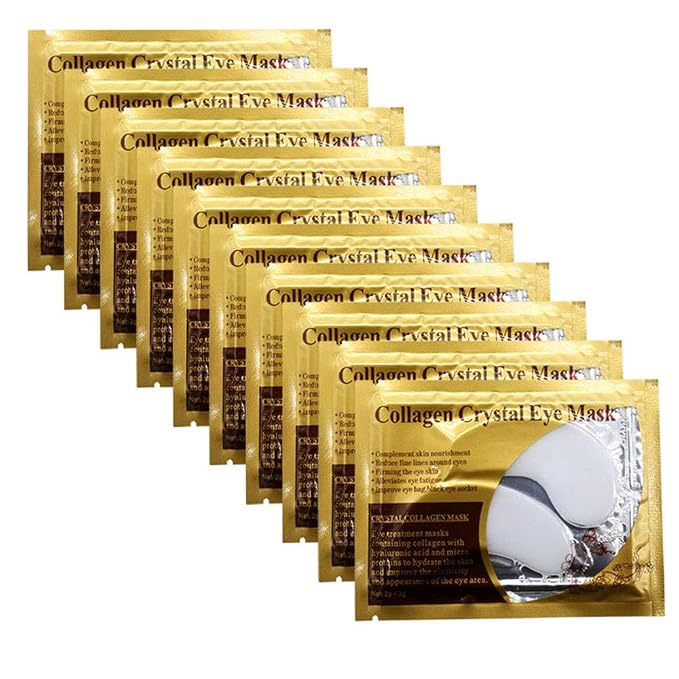 Permotary 30 Pairs Gel Collagen Eye Pads, Crystal Collagen Under Eye Mask by Permotary