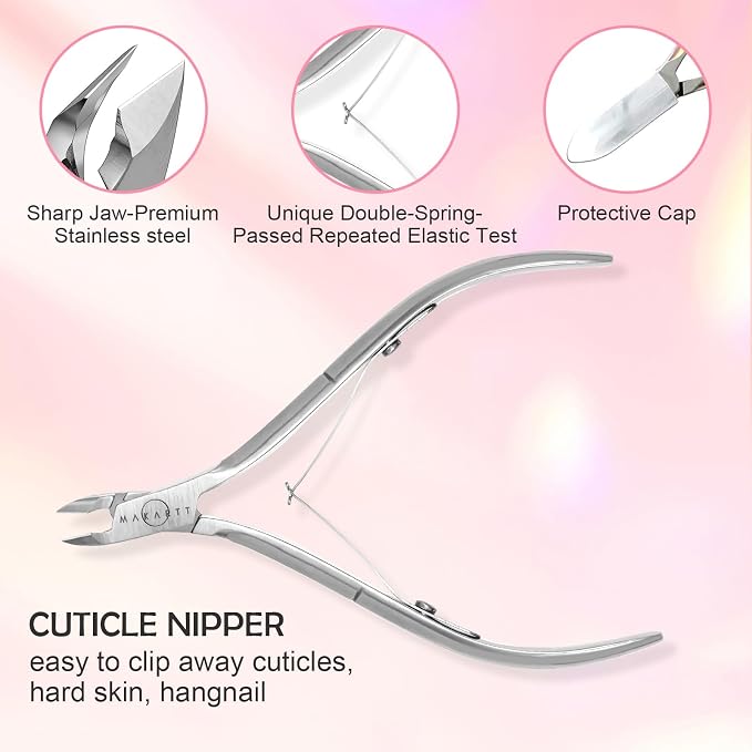 Makartt Cuticle Trimmer with Cuticle Pusher - Image 2