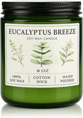Eucalyptus & Mint Candles for Home Scented, 40 Hours Burn Soy Candle Gift for by GOPAS