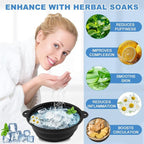 Face Bowl for Ice with Built-In Ice Tray, Collapsible Silicone Facial Ices Bath - Image 5