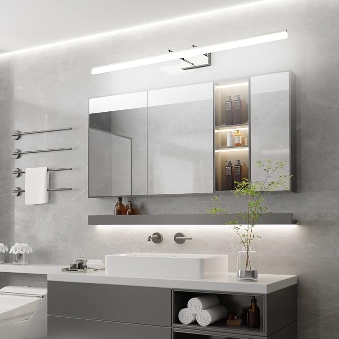 Aipsun 48 inch LED Vanity Lights Adjustable Bathroom Wall Light Fixtures - Image 6