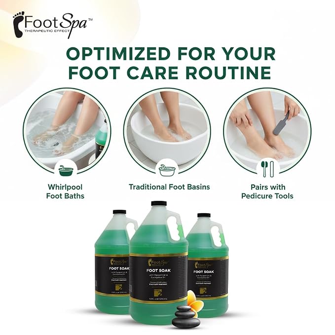 FOOT SPA - Foot Soak - Cleanses, and Refreshes - Made - 128 Oz Gallon - Bulk - Image 3