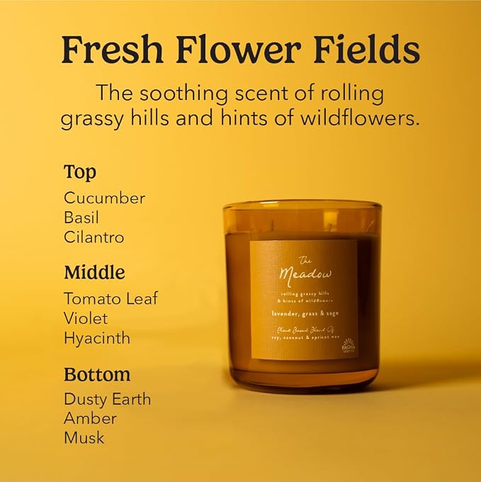 PACHA SOAP Co. Origins & Elements Candle Collection, The Meadow, 12 oz - Image 3