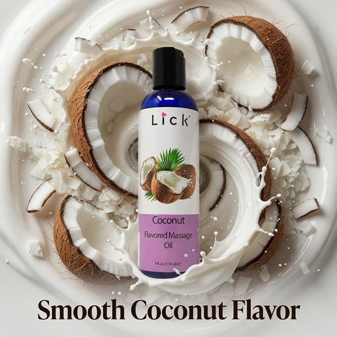 Lick Coconut Flavored Massage Oil – Tropical Edible Massage Oil - Image 2