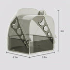 Bird Bath for Cage with Pull-Out Drawer, No-Mess Enclosed Tub for Budgie - Image 2