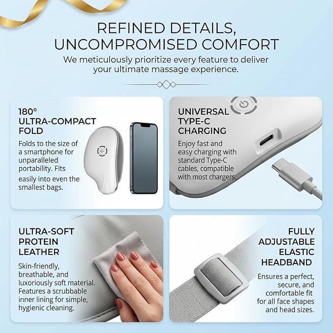 STRIDEFLOW Gentle Eye Massager for Dry Eye & Migraine Relief, LIGHT Air - Image 8