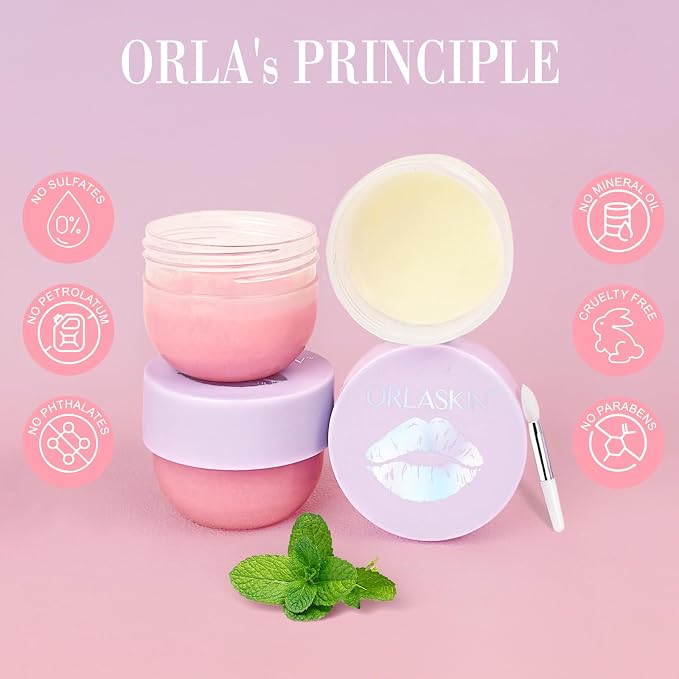 Lip Mask & Lip Scrubber Exfoliator Lip Sleeping Mask Overnight - Image 4