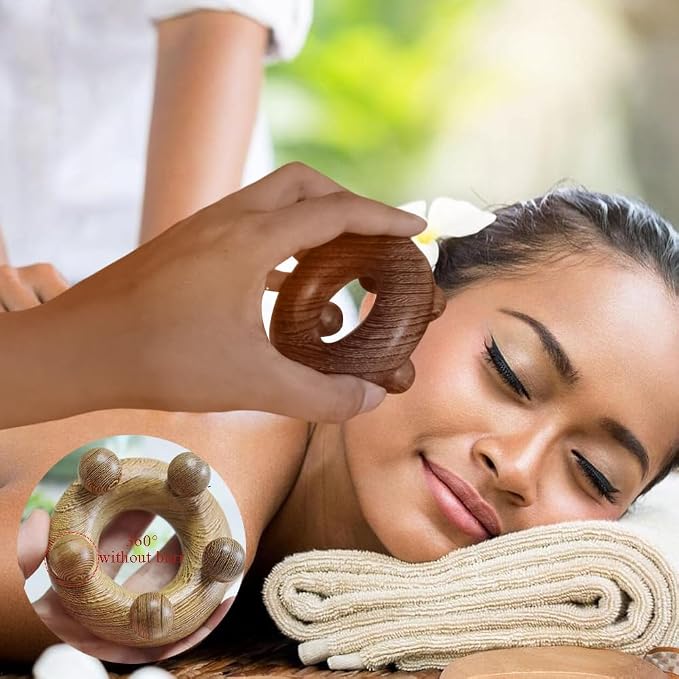 OULIGET Wood Therapy Abdominal Massage Tools, Lymphatic Drainage Massager - Image 5