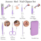 Aceoce Manicure Set Women's Nail Clipper Set Nail Kit - Image 2