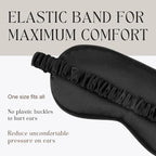 Silk Satin Sleeping Eye Mask, Soft Breathable Blackout Eyeshade Eye Cover - Image 3