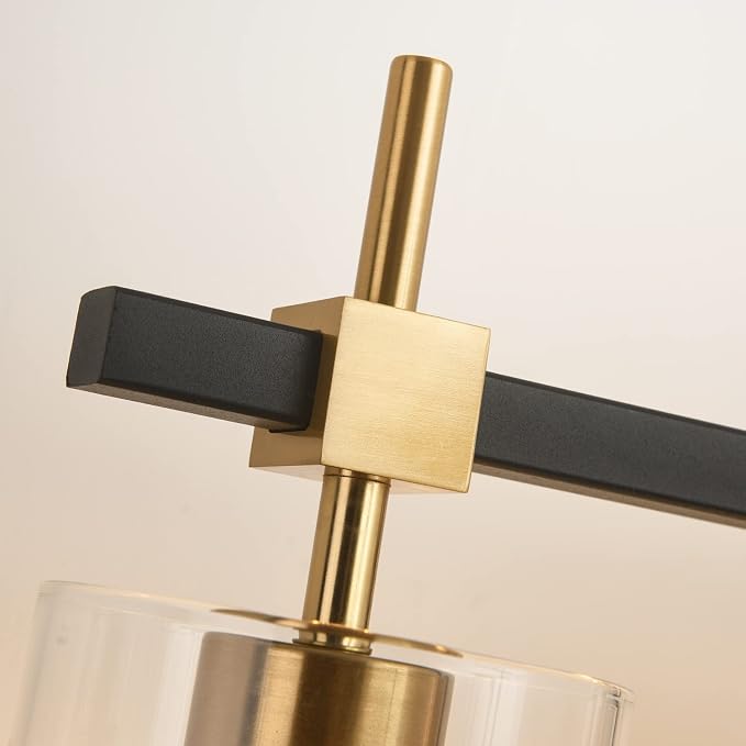 SOLFART Farmhouse Brass Bathroom Vanity Lights fixtures Over Mirror Vintage - Image 3