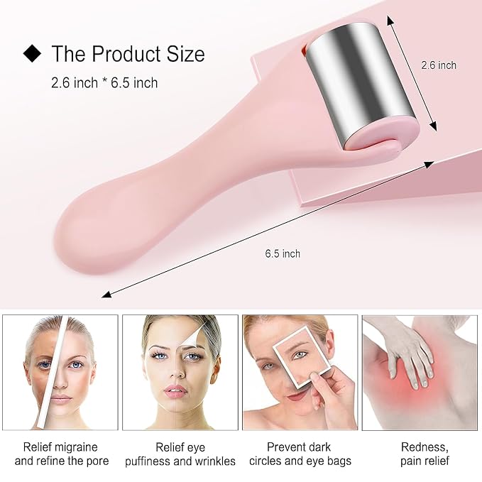 MAANGE Ice Roller for Face 1 Piece Stainless Steel Facial Roller Ice Face - Image 2