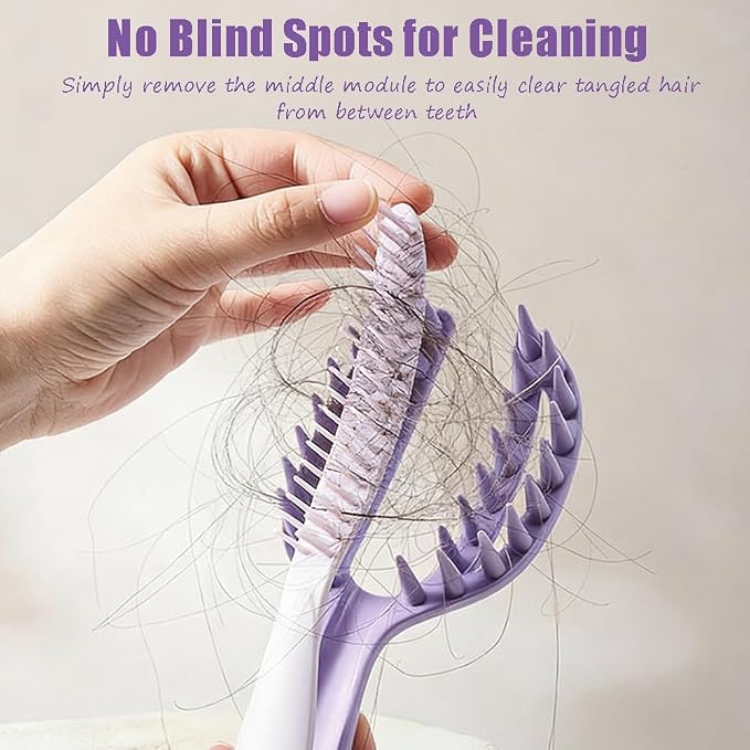 OULIGET 2-in-1 Scalp Massager Shampoo Brush, Hair Scrubber Scalp Stimulator - Image 4