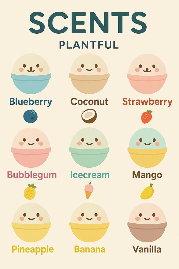 Plantful™ Natural Bath Bomb for Kids, Bubble podz, Fluffy Foam soap, Holiday - Image 4