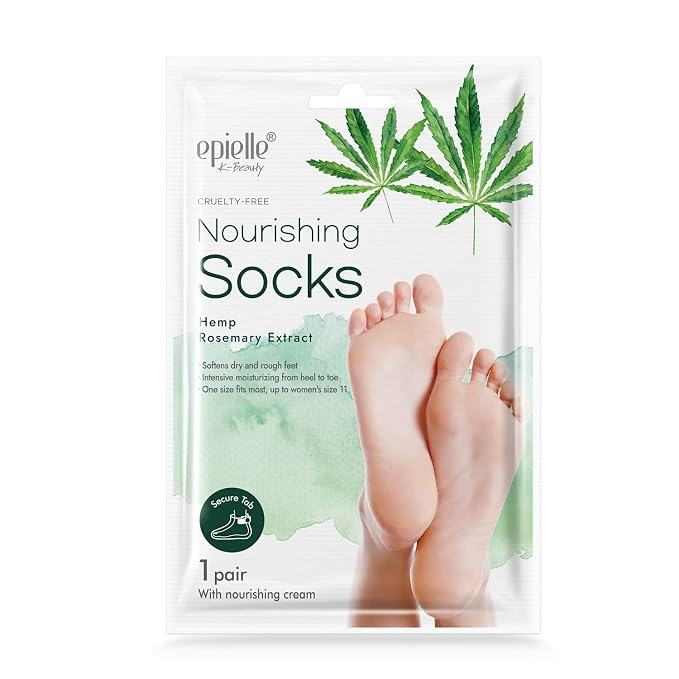 Epielle Assorted Foot Mask 5 Pairs, Deep Moisturizing Socks - Image 4