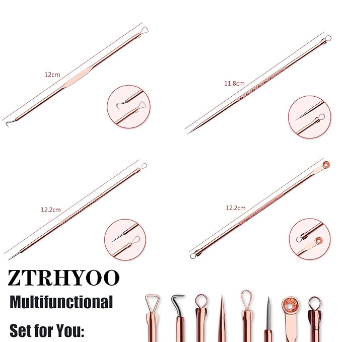 ZTRHYOO Blackhead Remover Pimple Comedone Extractor Tool Best Acne Removal Kit - Image 4