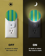Night Lights Auto Sensor Sage Green Blue Night Light Gradient Color Stripe - Image 6