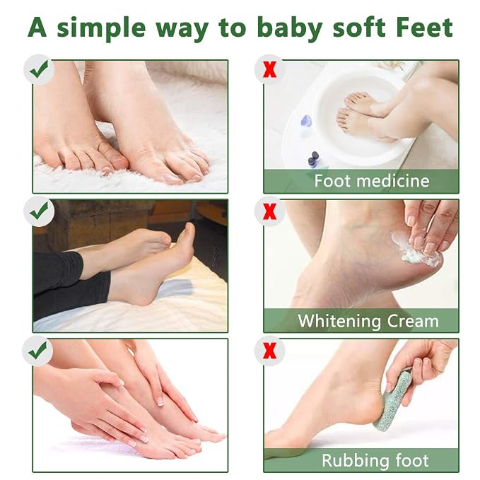 Foot Peel Mask 3 Pack， Exfoliator Peel Off Calluses Dead Skin Callus - Image 9