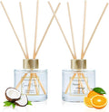 200ml Scent Diffuser with 6 Fiber Sticks, 6.76 oz Reed Diffuser Set by DIUFJAG