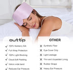 100% Mulberry Silk Sleep Mask for Women & Men Beauty Sleep, Adjustable - Image 8