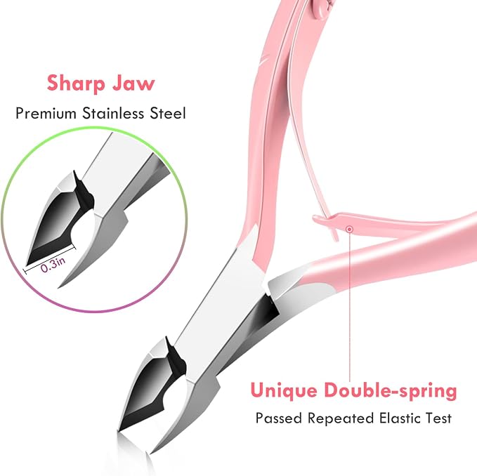 Cuticle Trimmer with Cuticle Pusher, XUNXMAS Cuticle Remover Cutter Nipper - Image 2