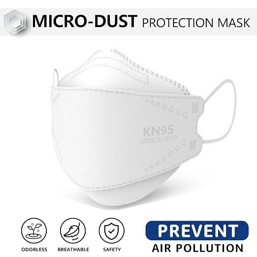 LEVENIS KN95 Face Masks 100 Pack, Breathable Comfortable and Disposable KN95 - Image 2