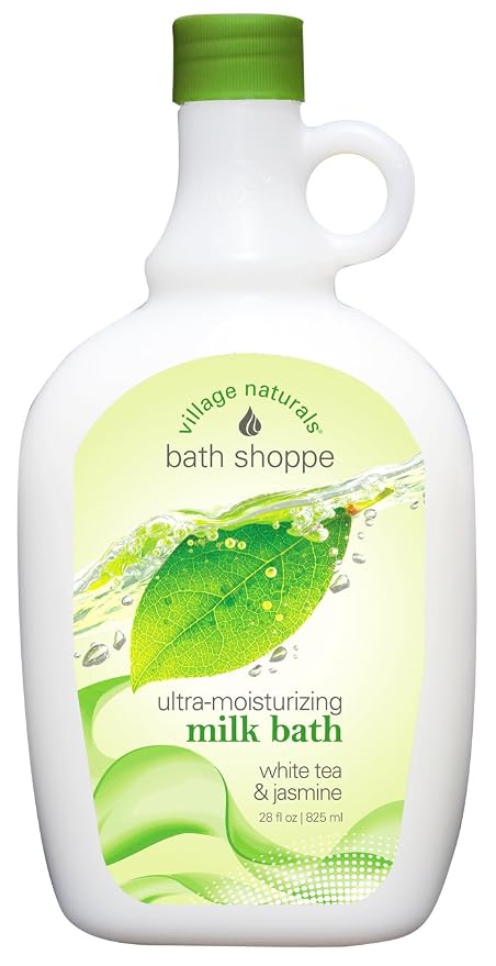 Village Naturals Bath Shoppe White Tea Milk Bath 28 fl oz by VillageNaturalsTherapy