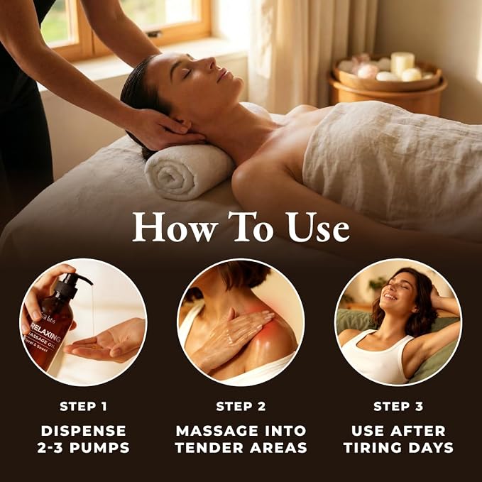 Gya Labs Relaxing Massage Oil - Image 4