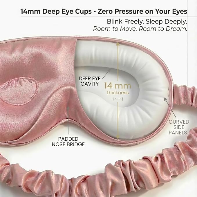 MATASSE 100% Mulberry Silk Sleep Mask 22 Momme Grade 6A - Image 5