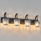 Modern Bathroom Vanity Light, 4-Light Black Wall Sconce - Image 8