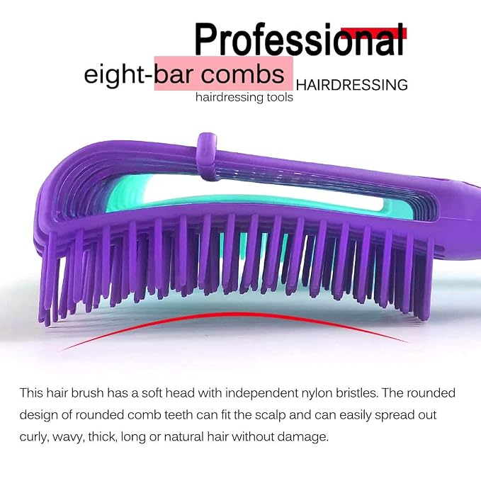Detangling Brush for Women's Afro American/African 3a to 4c Kinky, Coily Hair - Image 3