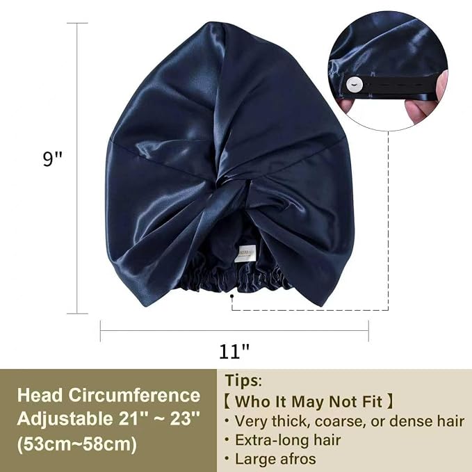 ZIMASILK 100% 22 Momme Mulberry Silk Bonnet - Image 5