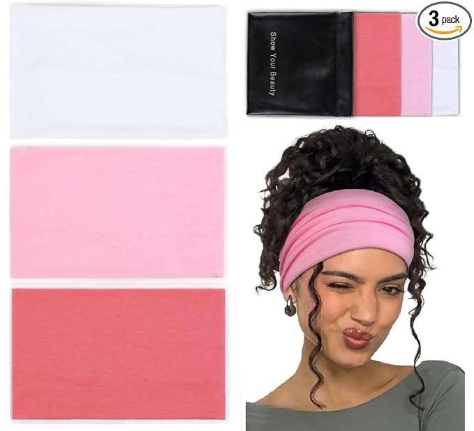 Huachi Wide Headbands for Women Non Slip Thick Womens Headbands Boho Elastic by Huachi