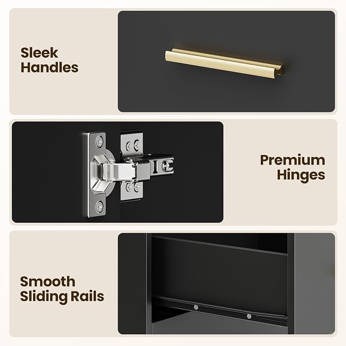 Salon Storage Cabinet Barber Station, Freestanding Hair Styling Station - Image 7