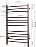 HEATGENE Towel Warmer Venetian Bronze, Electric Hot Towel Rails, Wall-Mounted - Image 4