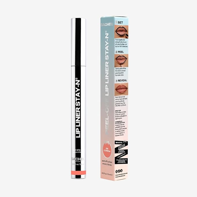 Sacheu Lip Liner STAY-N Peel Off Lip Stain — Long Lasting Waterproof Lip Tint - Image 9