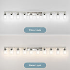 Brushed Nickel Bathroom Vanity Light, 10-Light Vanity Lights - Image 8