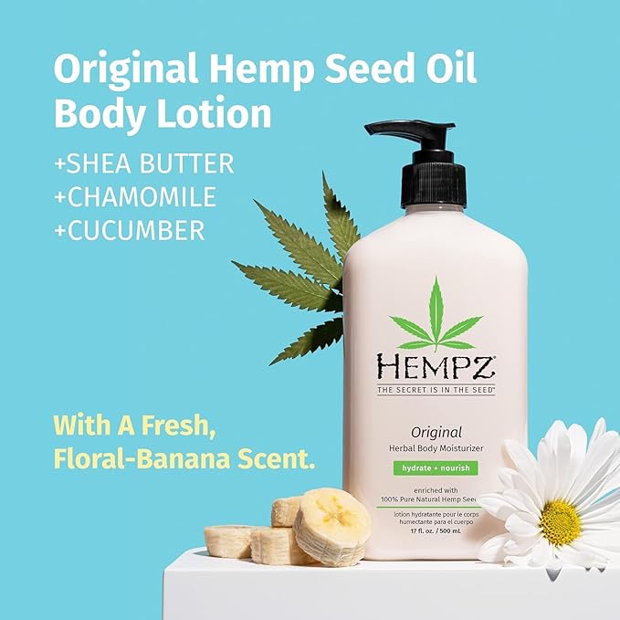 Hempz Original, Natural Hemp Seed Oil Body Moisturizer - Image 3