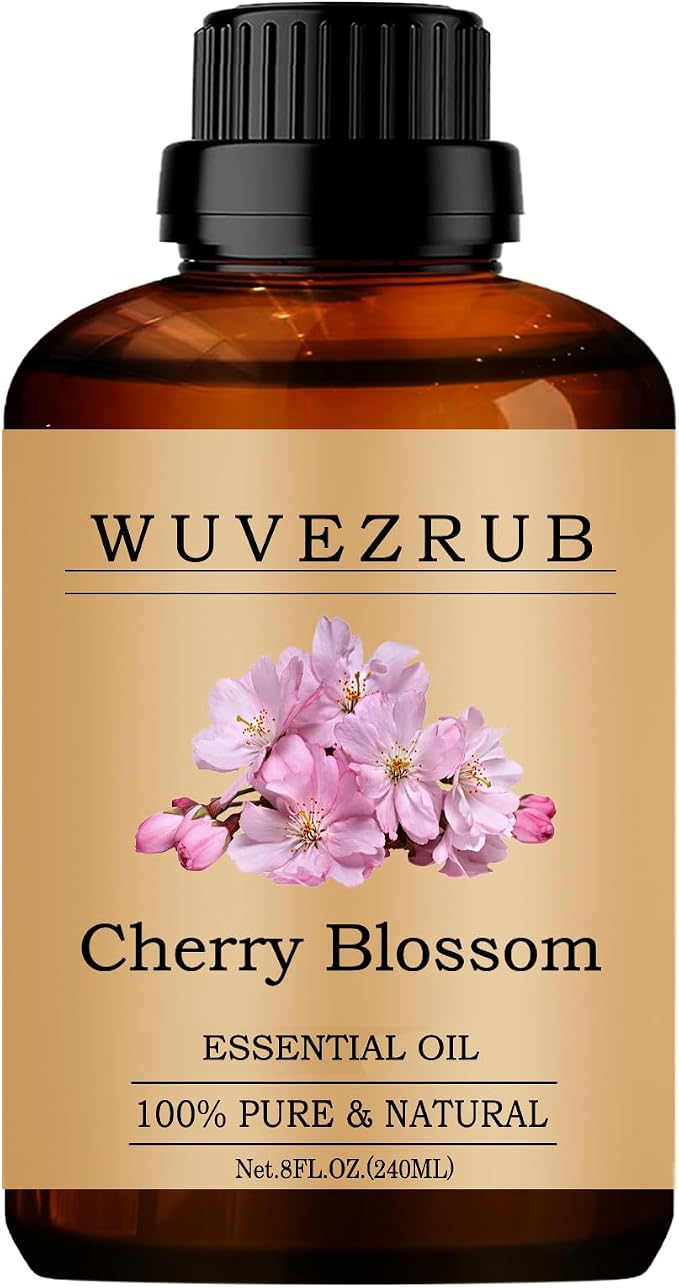 Cherry Blossom Essential Oils, 240ML Pure and Natural Essential Oil by WUVEZRUB