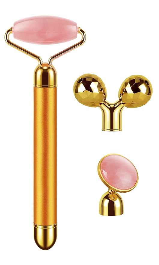 3-IN-1 Electric Jade Roller 3D Roller Facial Roller & Face Massager - Image 2