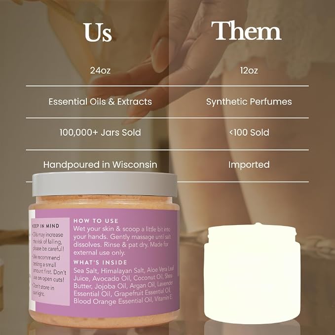 Bare Botanics Body Scrub 24 oz - Image 7