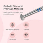 MelodySusie 4mm Super Short Barrel Cuticle Clean Nail Drill Bit 3/32'' - Image 6
