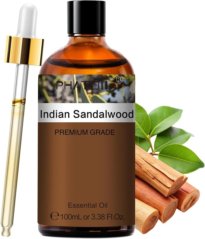 PHATOIL Indian Sandalwood Essential Oil, Pure Premium Natural Oil by PHATOIL