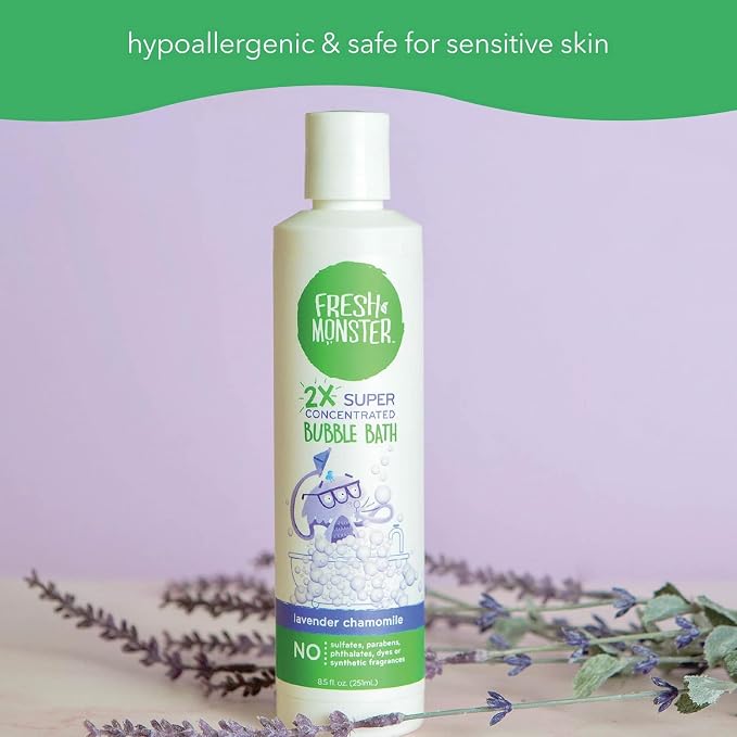 Fresh Monster Kids Foaming Bubble Bath | Hypoallergenic, Natural - Image 7