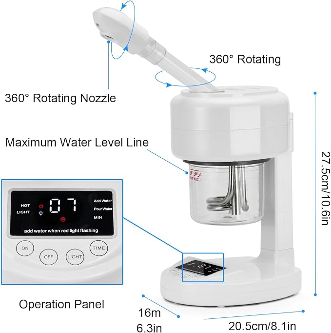 JOSTZHXIN Facial Steamer Nano Ionic Face Steamer - Image 2