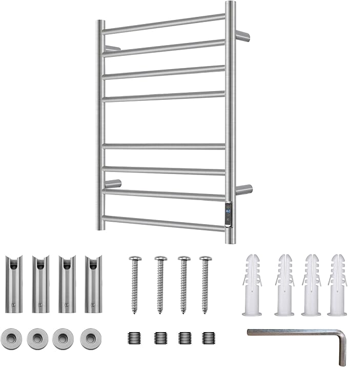 Heated Towel Racks for Bathroom, Wall Mounted Electric Towel Warmer Racks - Image 7