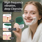 Facial Cleansing Brush, 3-in-1 Electric Silicone Face Scrubber, Vibrating - Image 2