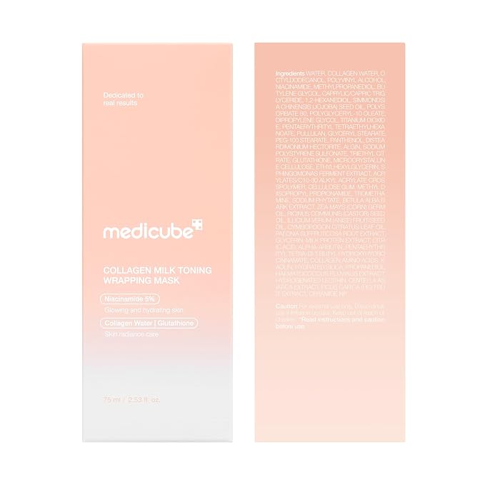 medicube Wrapping Mask Collagen Glazed Milky Glow Daytime Peel Off Mask | Quick - Image 9