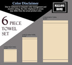 Ultra Soft 6 Pack Cotton Towel Set, Contains 2 Bath Towels 28x55 inch, 2 Hand - Image 7
